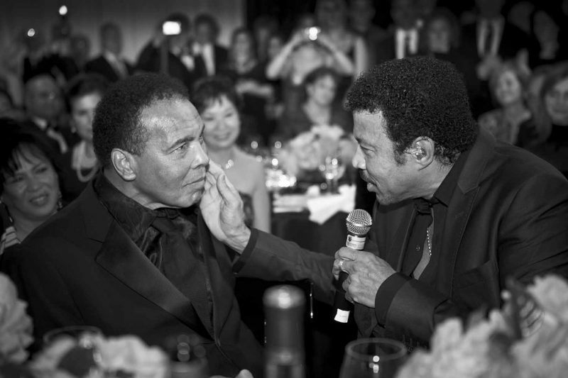 Lionel with Muhammad Ali - Photo courtesy Alan Silfen