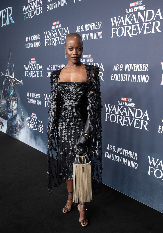 German film premiere of MARVEL’s BLACK PANTHER - WAKANDA FOREVER in Berlin UCI Luxe, 2022/11/07 Florence Kasumba Photo: Disney/Hanna Boussouar