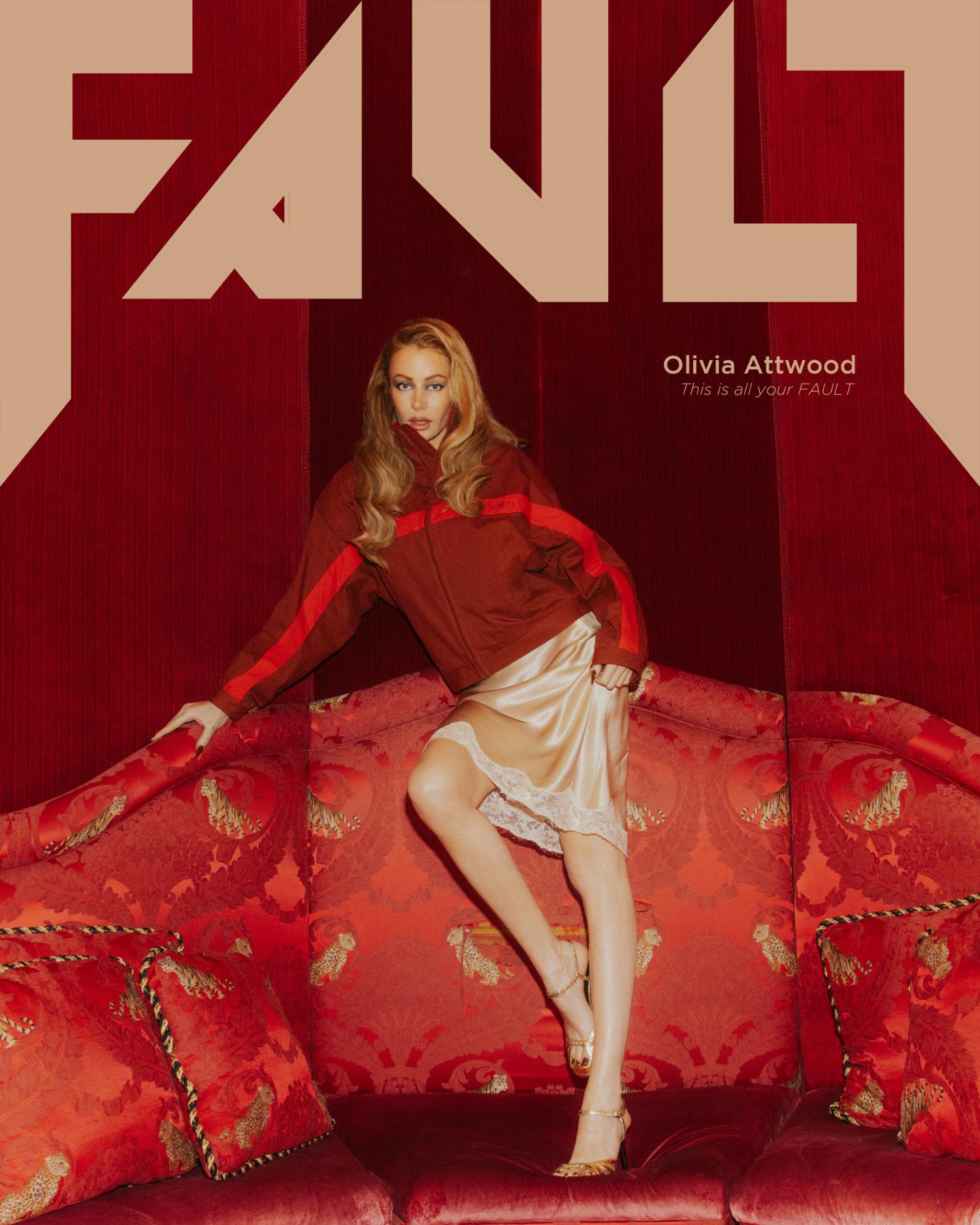 Olivia Attwood On The Cover of FAULT Magazine wearing Saint Laurent